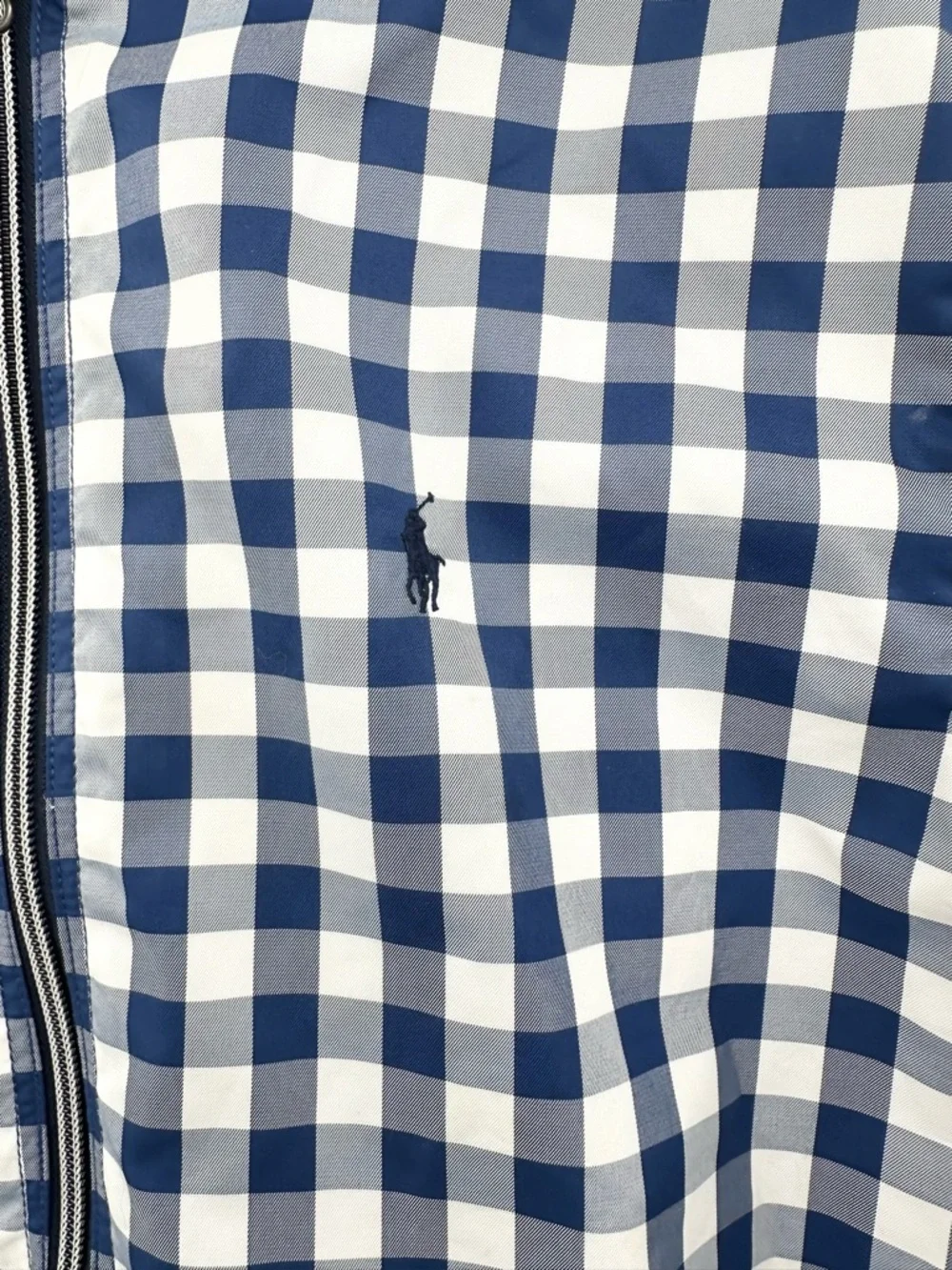 POLO Ralph Lauren Checkered Pattern Reversible Hooded Jacket Boy Girl Size XL‎